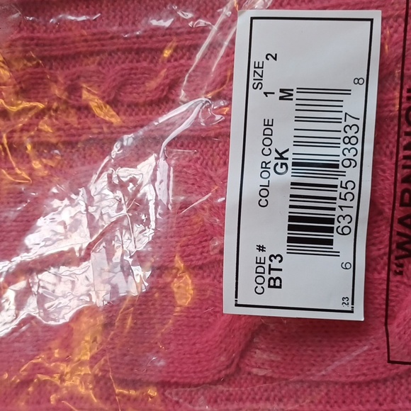 Haband amercian sweetheart sweater size medium pink new with tags - Picture 5 of 5